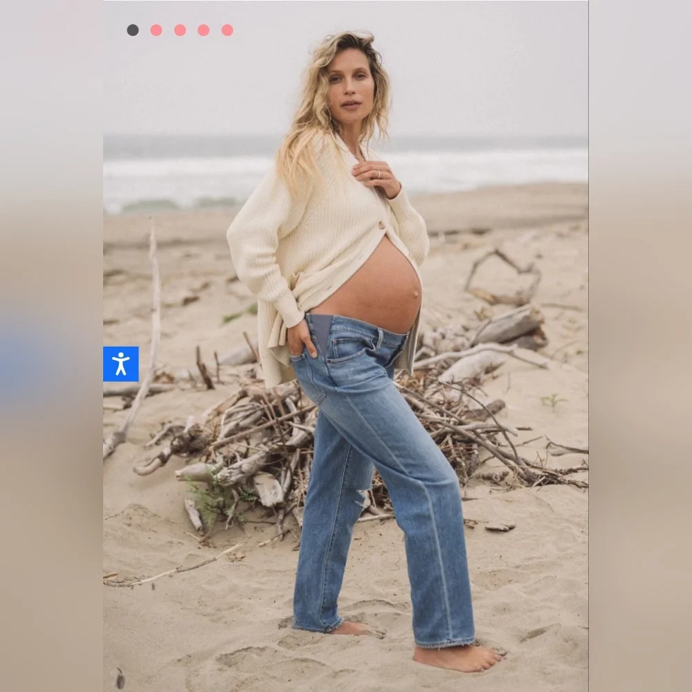 Hatch the distressed Boyfriend Maternity Jean, 27